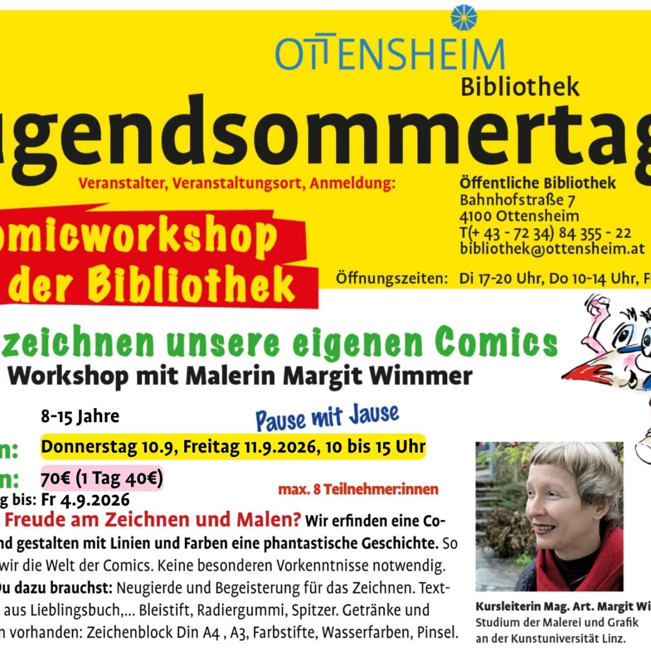 Comicworkshop in der Bibliothek